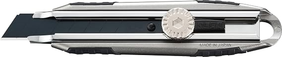 OLFA 18mm Heavy-Duty Utility Knife (MXP-L) - Aluminum Handle, Auto-Lock | 18mm Aluminum snap-off blade Utility Knife, No-slip handle, auto-lock - precision construction - Contractors and Construction