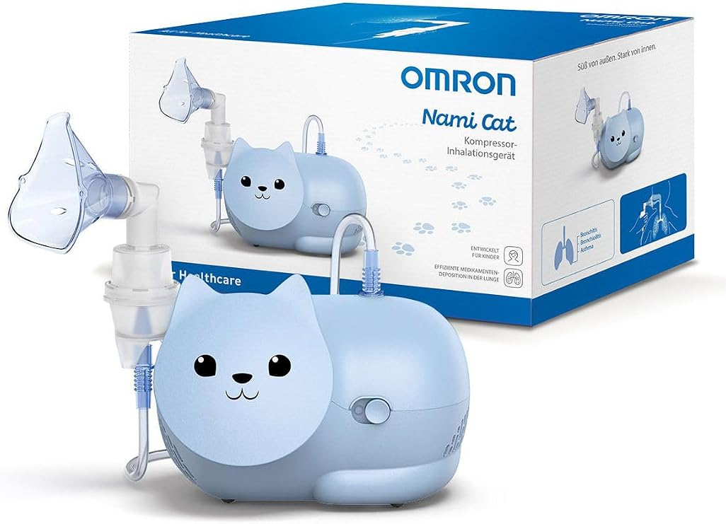 Omron Nami Cat, Cute Nebulizer NE-C303K-KDE for Kids