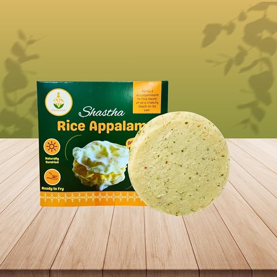 Shastha Rice Appalam (Arisi Appalam) 300g (10.5 oz) | Pack of 1