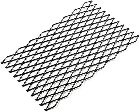 Fireplace Grate Ember Retainer, Steel Fireplace Ember Retainer Mesh, Metal Fireplace Grate Ember Retainer Mesh For Fire Pits, Camping, Black(9.8 * 16.1in)
