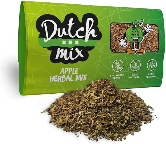 Dutch Mix Apple - Stalk-free & Natural - 30g Quality Herbal Mix - Amsterdam Herbal Mix as used in Coffee Shops