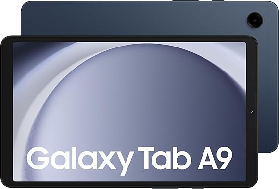 Samsung Galaxy Tab A9 Android Tablet, 128GB Storage, 8GB Ram, Large Display, Rich Sound, Navy, (UK Version)