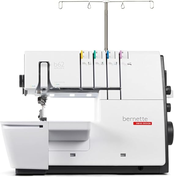Bernette b62 AIRLOCK Coverstitch Machine | Air Threading, LED Light | Professional Cover Stitching for Knit & Stretch Fabrics
