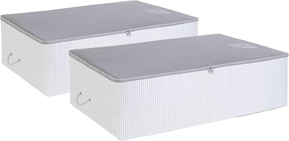 Ocean Home Textile 2 Mega Size Gray Striped Stuff&Things Base Bottom Hurch Set 74 x 46 x 22 cm