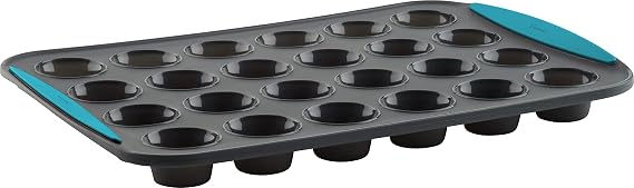 Trudeau 24 Mini Structured silicone muffin pan, Cavities, Tropical (05115196TG)