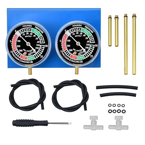 Motorcycle Carburetor Synchronizer Tool;Carb Synchronizer Tool with 2 Gauge;Vacuum Carb Sync Tool for 2 Cylinder
