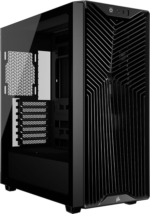 CORSAIR 3200D RS Mid-Tower PC Case – Black | 3x RS120 PWM Fans Included, GPU Anti-Sag Stabilisation Arm, ASUS BTF, MSI Project Zero, Gigabyte Project Stealth