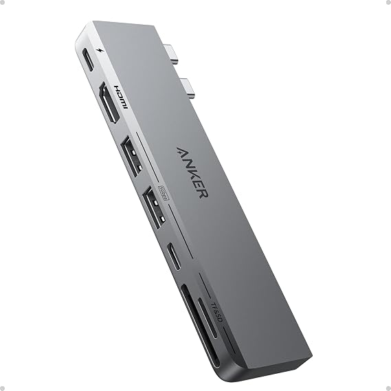 Anker USB-C Hub for MacBook, 7-in-2 Mac Dock with 4K@60Hz HDMI