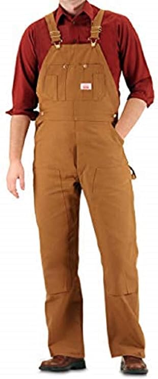 Durable Brown Duck Bib Overalls by Round House