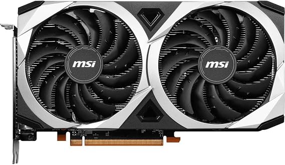 MSI Radeon RX 6600 XT MECH 2X 8G OC Gaming Graphics Card - 8GB GDDR6, 2602MHz, PCI Express 4, 128-bit, 3X DP v 1.4, HDMI 2.1 (Supports 4K & 8K)