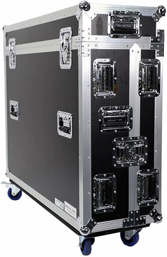 DEEJAY LED Fly Drive Case For Midas M32 Digital Mixer w/Wheels BLACK Color - TBHM32DOGHOUSEW
