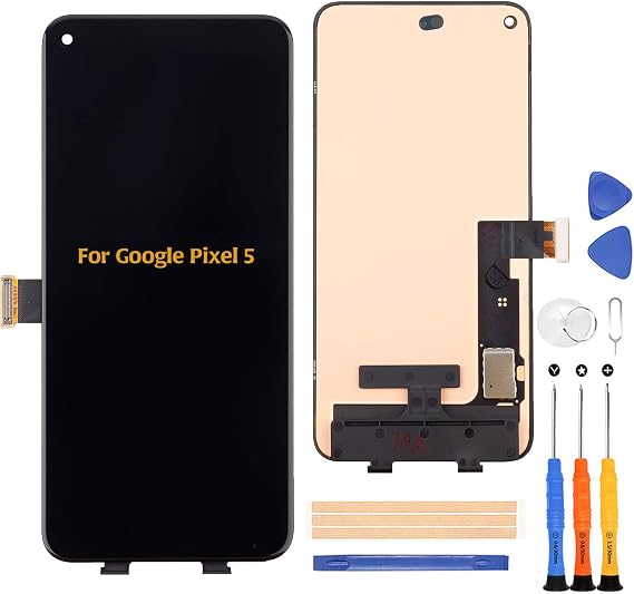 A-MIND Original for Google Pixel 5 LCD Display Touch Digitizer GD1YQ GTT9Q Screen Replacement Full Assembly Repair Kits with Tools