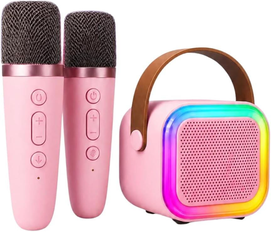 Bluetooth Karaoke Mikrofon ve Taşınabilir Hoparlör | Çok İşlevli Müzik Çalar, Çocuk ve Yetişkin için