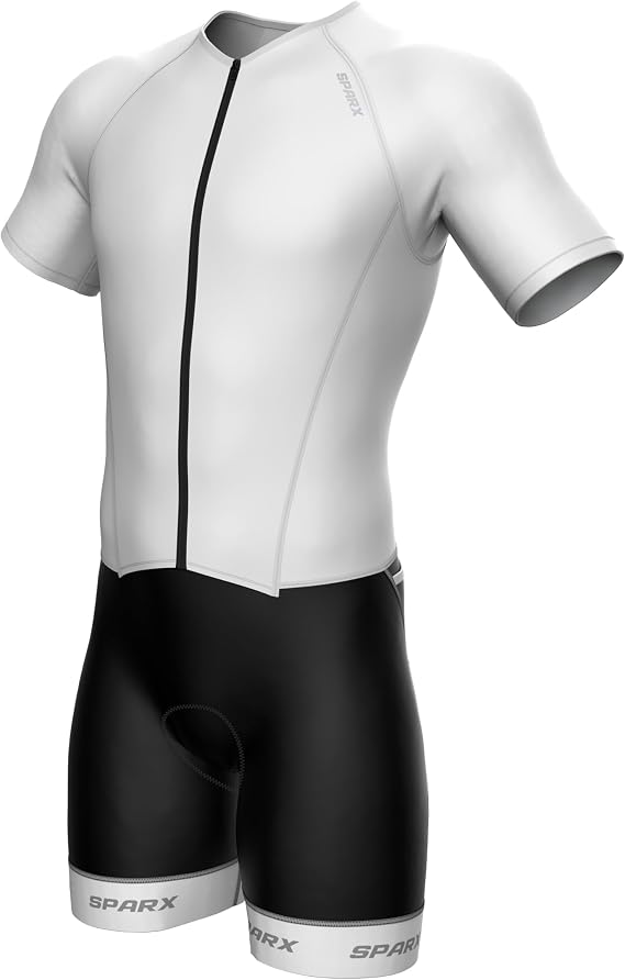 Sparx Mens Elite Aerosuit Triathlon Suit Mens Short Sleeve Tri Suit Skinsuit