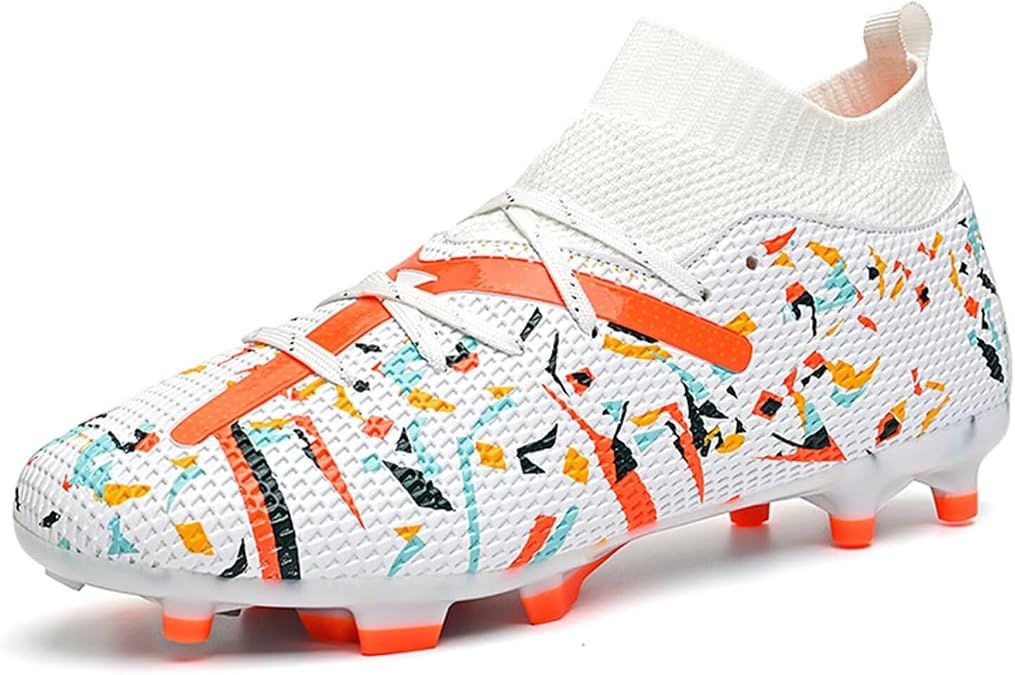 Soccer Cleats for Mens Womens Youth Football Boots Outdoor Comfortable Baseball Training Sneaker Shoes High Top