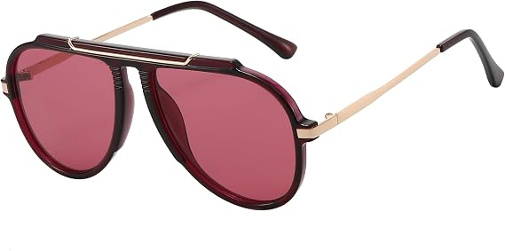 Kursan Classic Oversized Aviator Sunglasses for Women Men UV400 Pilot Shades for Driving Beach Travel