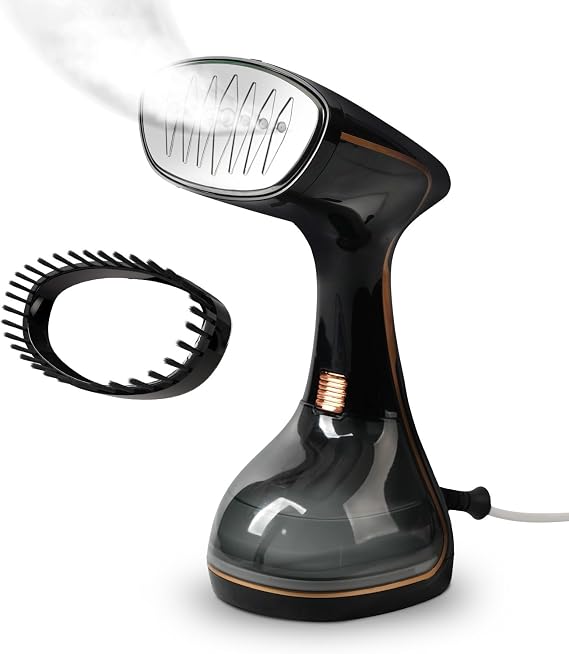HubiCare 1500W Garment Steamer for Clothes, 3 TurboSteam Levels, 320mL