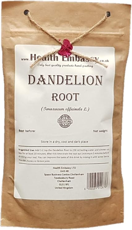 Health Embassy Dandelion Root (Radix Taraxaci - Taraxacum officinale) (100g)