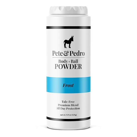 Pete & Pedro Body & Ball Powder (Frost) Talc-Free Powder Deodorant, 4.4 oz | Cooling Body Powder For Men & Women Absorbs Sweat And