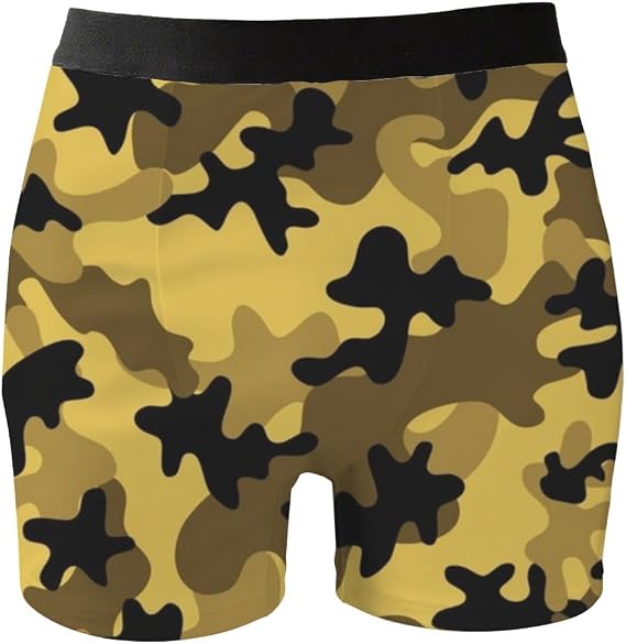 Moisture Wicking Underwear For Men Military Style Print No Ride Up Boxer Briefs Running Hiking Sexy Boxers Gifts