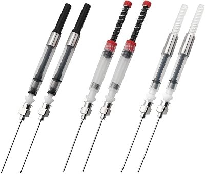 6pcs Ink Syringe Filler RedBlackSilver Ink Feeder Auxiliary Ink Absorber Syringe Tool for Ink Converter