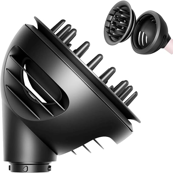 Curl + Wave Hair Diffuser for Dyson Airwrap Styler HS01 HS05 HS08Enhances Natural Curls, Adds Volume & Shine | Gentle Heat Protection | Ideal Styling Tool for Wavy & Curly 3A or 4C Hair Women