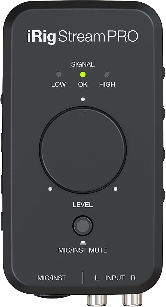 IK Multimedia iRig Stream Pro Streaming audio interface with in-line multi-input mixer, professional quality streaming, right in the palm of your hand.