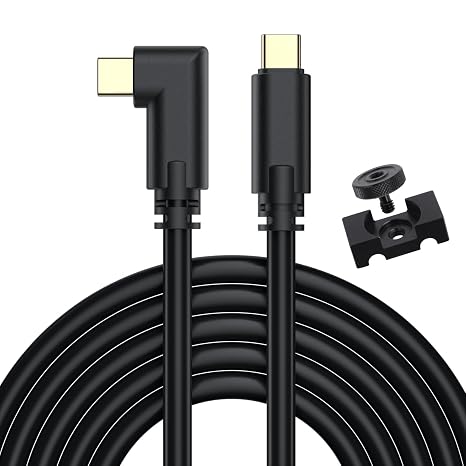 COOYA Camera Tethering Cable USB C to USB C 90 Right Angle Cord