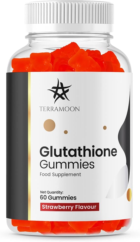 L Glutathione Gummies, 1000mg, Strawberry Flavour, 60 Gummies, 30 Day Supply, Non-GMO