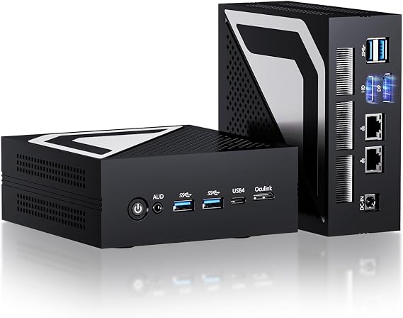 Mini PC, Desktop Computer with 14th Gen Core Ultra U7-155H up to 4.8 GHz, Win-11 Pro, 64G DDR5, 4T M.2 PCIE4.0 SSD, Dual 2.5G LAN, DP/HD2.1/USB4.0, Support 8K/4K@60Hz, WiFi7/BT5.4, Oculink