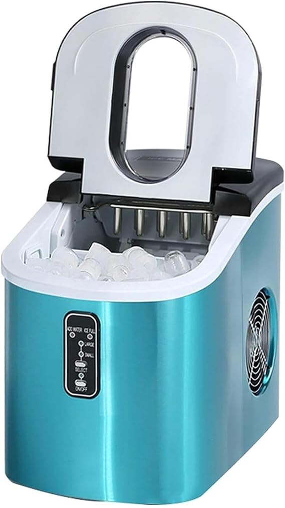 Portable ice maker countertop, electric ice maker countertop, countertop ice maker soft ice, self-cleaning function - suitable for family parties