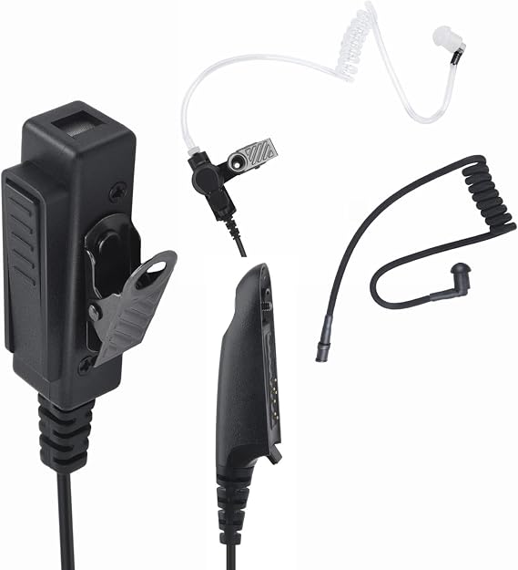 Radio Accessories Ear Piece Mic PTT Earpiece Microphone Headset Earphone with Acoustic Tube for Motorola HT750 HT1250 HT1250LS GP328 GP340 MTX 1500 MTX9250 PR860