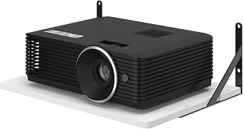 Black White Small Mini Projector Shelf for Wall, Cable Box / Router Shelf,Floating Projector Mount, Holder Stand Accessories