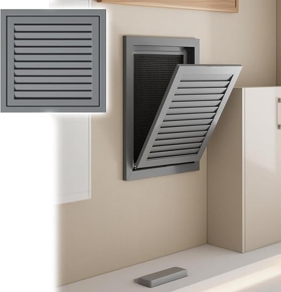 Small Ceiling Access Panel, Air Vent Inspection Door with Louver Panels, for Drywall, Wall and Electrical(500x500mm/20x20in)
