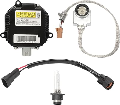 Xenon HID Headlight Ballast Control Unit with Igniter & D2S Bulb for Nissan Altima, 350Z, 370Z, Maxima, Murano, Rogue, G35, G37, FX35, QX56 - Replace# 28474-8991A, 28474-89904, NZMNS111LAN