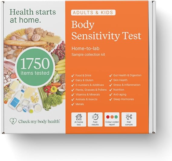 Food Intolerance Test Kit for Adults & Kids - 1,750 Items - Hair Sample