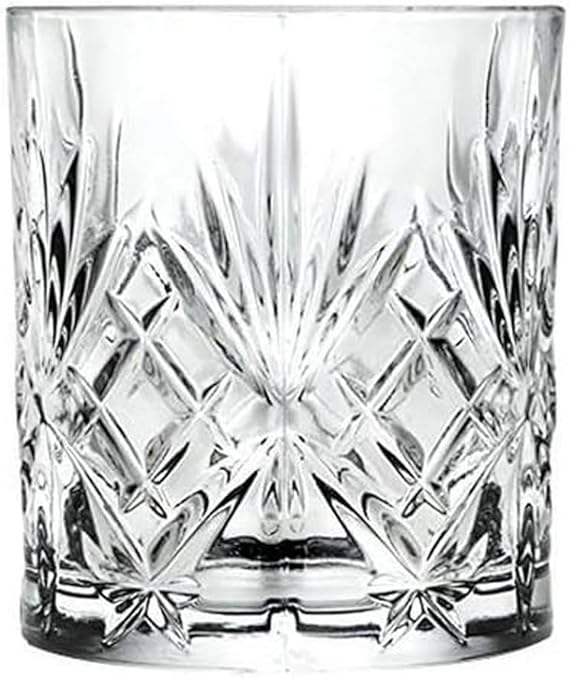 RCR Cristalleria Italiana S.p.a. Melodia Line Modern Glass Bitter and Spirits Glasses 6 Crystal Glasses 8 cl
