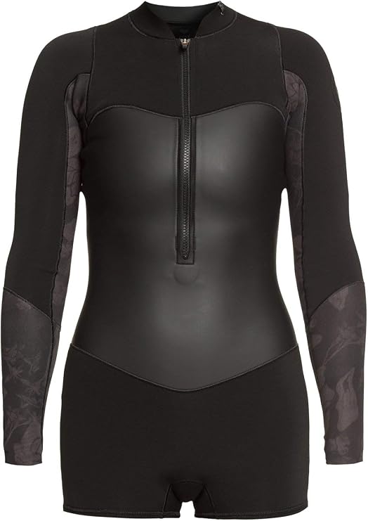 Roxy Womens 1.5 Satin Front Zip Long Sleeve Springsuit