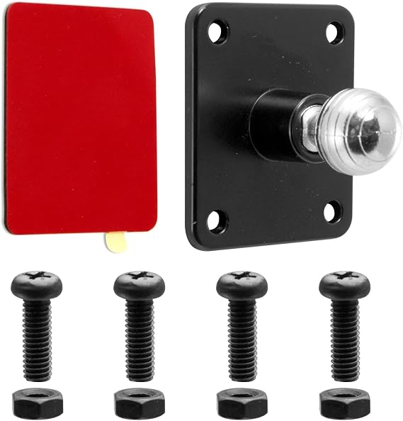 iBolt Aluminum 17mm AMPs Adapter Plate - for Garmin GPS Devices, iBOLT Smartphone Holders and Other Industry Standard 17mm adapters