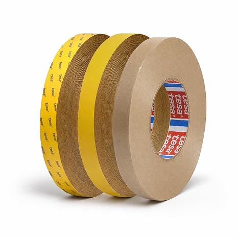 Tesa 51970 Double-Sided PP Film Tape, Transparent, 55 yds Length, 1 Roll (1/2" x 55 Yards)