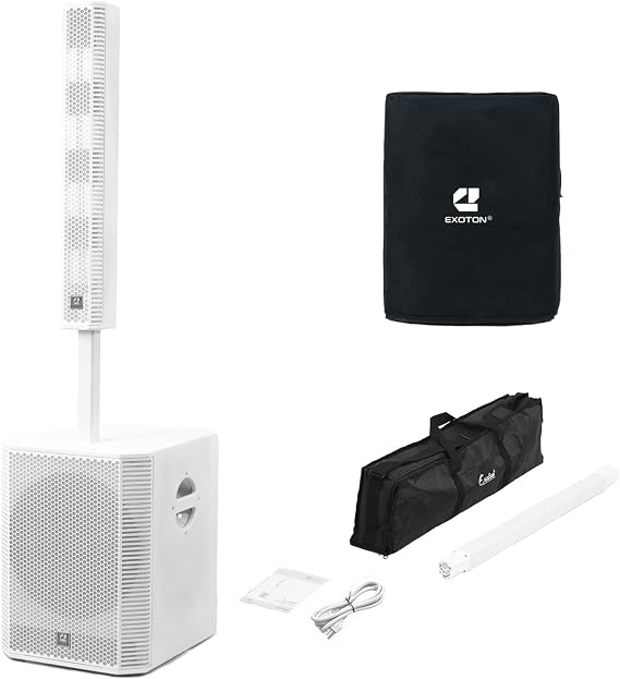 EXOTON S-1503W 15" Line Array Column DJ System - 2000W,125dB SPL | for DJ, Live Events, Parties & Stage Performances,