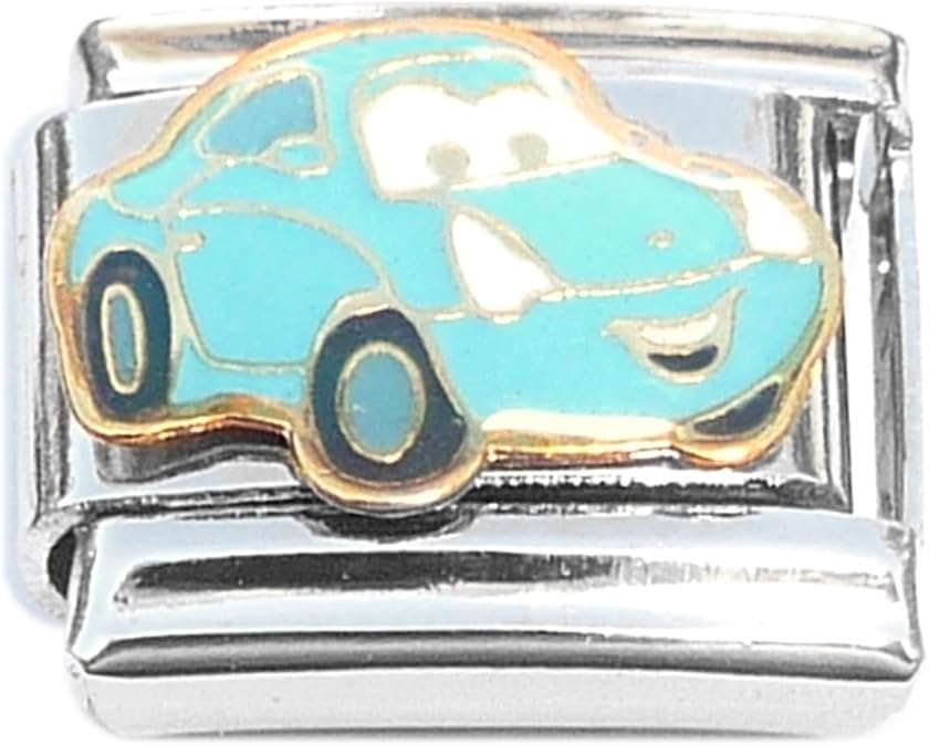 NewCharms Teal Car Italian Charm