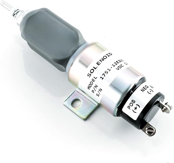 1751-12E2U1B1 Fuel Shut Off Solenoid SA-4984-12 1751-12E2U1B1S Replacement for Woodward 2001 2003 Genie Lift GN77402 GS2668RT GS2669RT GS3268RT GS3369RT GS3384 Stop solenoid 12VDC