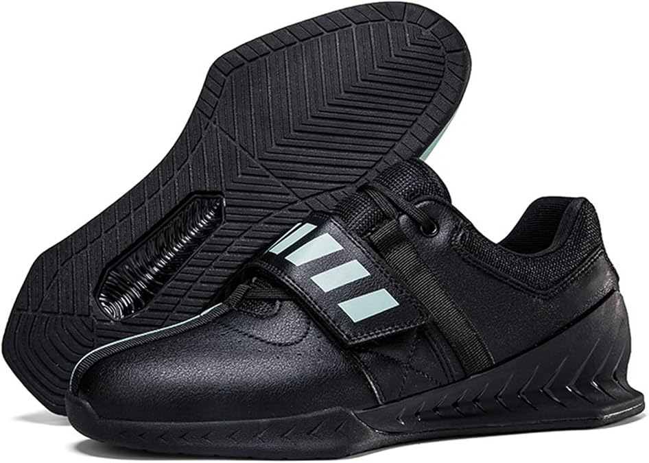 HusSeN Squat Shoes Men's Deadlift Shoes Weightlifting Powerlifting & Bodybuilding Shoes Fitness Shoes for Weight Lifting Hard Pulling and Weight Training