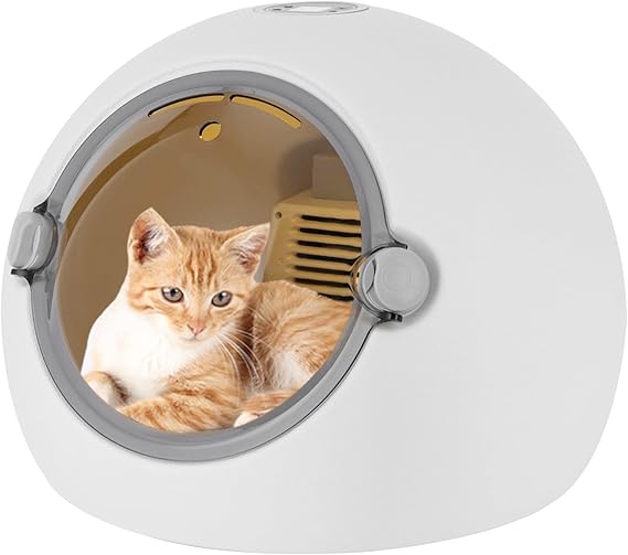 110V Automatic Cat Dryer Box, Portable Cat Drying Machine with Smart Temperature Control, 16.5LBS Large Capacity Dog Hair Dryer, 360 Efficient Dog Grooming