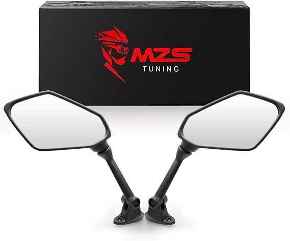 MZS Racing Motorcycle Rearview Mirrors for ZX6R 2009-2012, Z750S 2005-2006