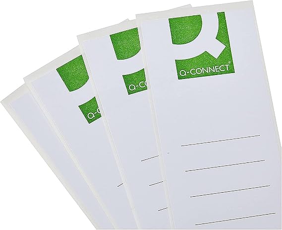 Q-Connect Lever Arch File Spine Label (Pack of 10),White