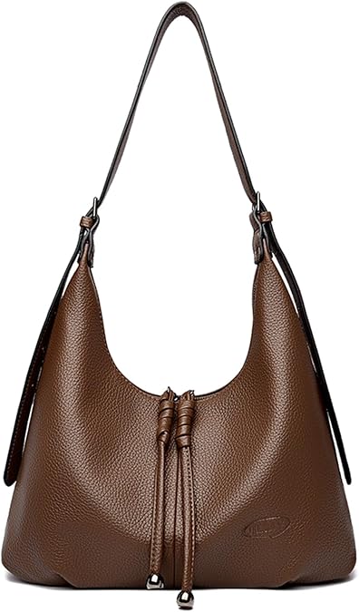 MYHOZEE Hobo Bags for Women Soft Vegan Leather Slouchy Shoulder Bag Stylish Crossbody Purse Tote Handbag with Zipper
