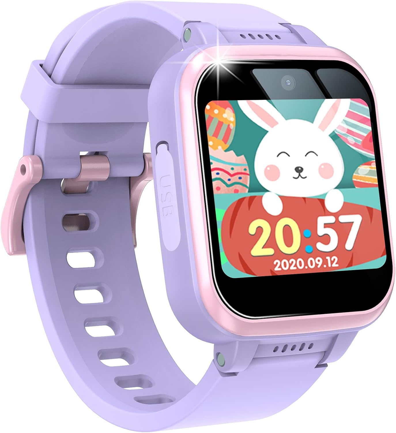 JUSUTEK 2022 Reiwa Smart Watch, Childrens Edition Smart Watch, Take Pictures, Take Videos, Recording, Pedometer, Music Player, Small Games, Alarm Clock, Countdown, Flashlight, Simple Functions for