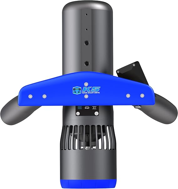 Edge K5 Underwater Scooter 50M Waterproof, Portable Carry by Air, Ideal for Snorkeling, Scuba Diving and Pools, 60-Minute Runtime, 3-Speed Control Sea Scooters Blue